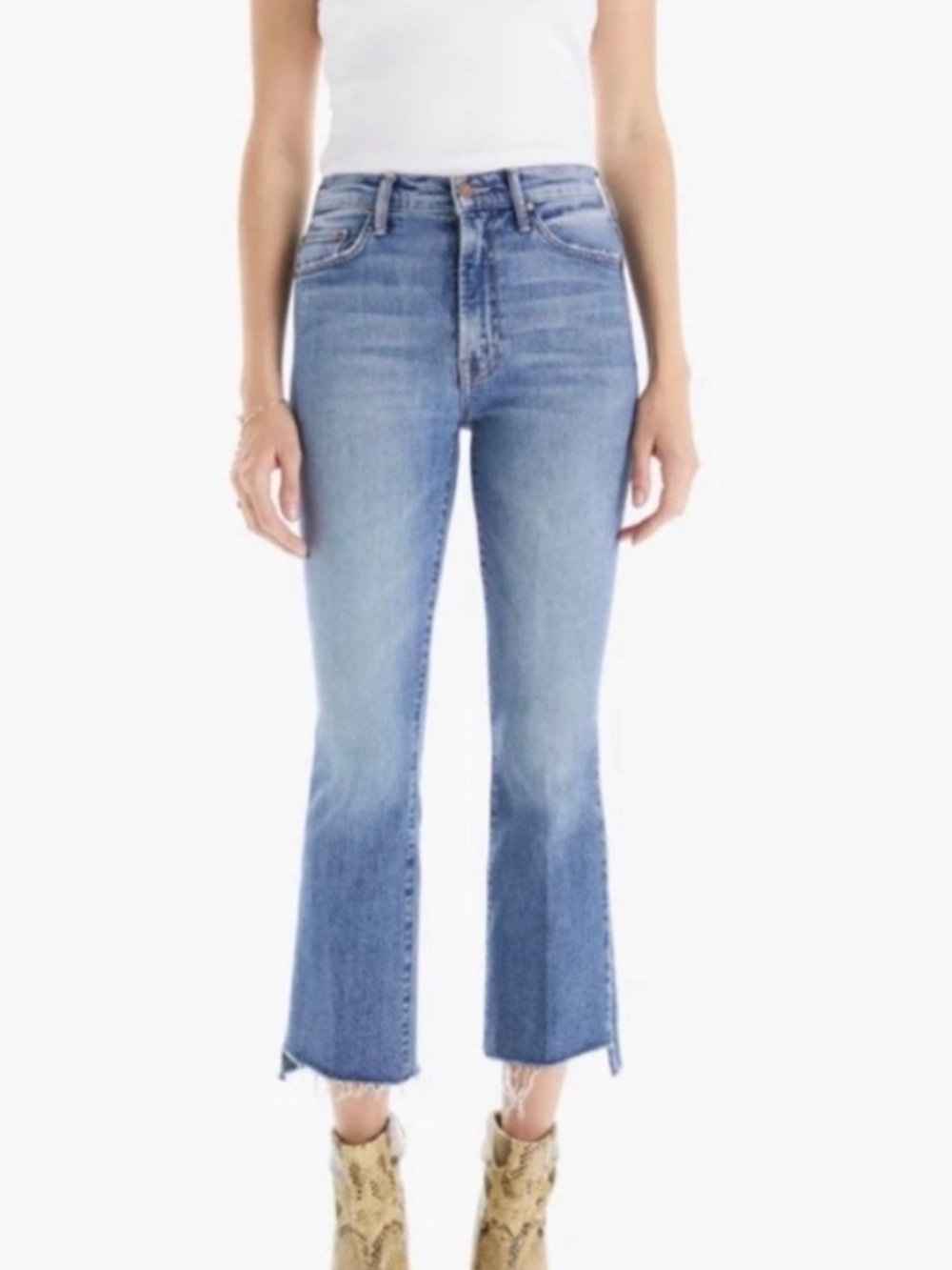 Mother Jeans- Insider Crop Step Fray